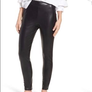 NWT Leith Black Faux Leather Leggings